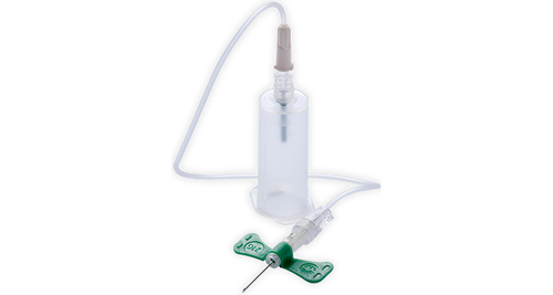 BD Blood Collection Set, Safety Push Button Retracting Needle, 21G x ¾" Needle, 12" Tubing, Luer Adapter, 50/bx, 4 bx/cs (Continental US Only) - 21G, 12"