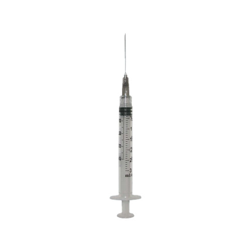 EXEL LUER LOCK SYRINGE WITH NEEDLE Syringe & Needle, Luer Lock, 3cc, Low Dead Space Plunger, 22G x 1¼", 100/bx, 10 bx/cs