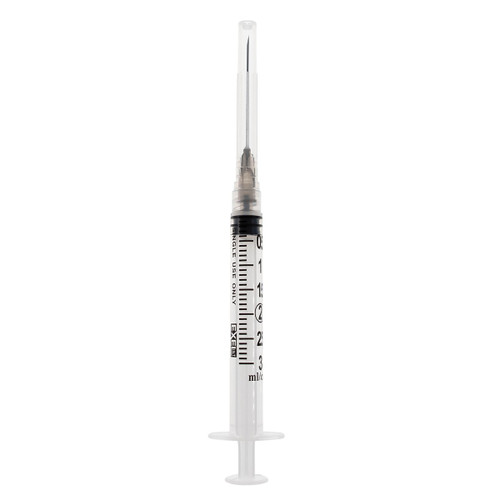 EXEL LUER LOCK SYRINGE WITH NEEDLE Syringe & Needle, Luer Lock, 3cc, Low Dead Space Plunger, 21G x 1½", 100/bx, 10 bx/cs (28 cs/plt) (Item on Manufacturer Backorder – Inventory Limited when Available)