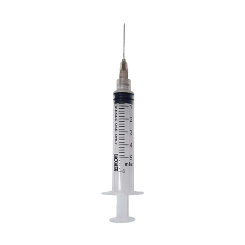 EXEL LUER LOCK SYRINGE WITH NEEDLE Syringe & Needle, Luer Lock, 5cc, 22G x 1", 100/bx, 8 bx/cs