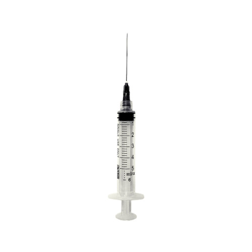 EXEL LUER LOCK SYRINGE WITH NEEDLE Syringe & Needle, Luer Lock, 5cc, 22G x 1½", 100/bx, 8 bx/cs
