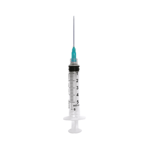 EXEL LUER LOCK SYRINGE WITH NEEDLE Syringe & Needle, Luer Lock, 5cc, 21G x 1½", 100/bx, 8 bx/cs (24 cs/plt)