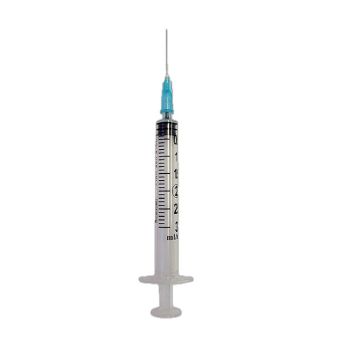 EXEL LUER SLIP SYRINGE WITH NEEDLE Syringe & Needle, Luer Slip, 3cc, Low Dead Space Plunger, 23G x 1", 100/bx, 10 bx/cs