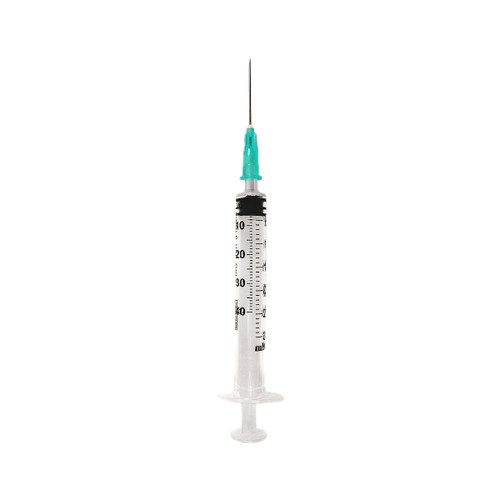 EXEL LUER SLIP SYRINGE WITH NEEDLE Syringe & Needle, Luer Slip, 3cc, Low Dead Space Plunger, 21G x 1", 100/bx, 10 bx/cs