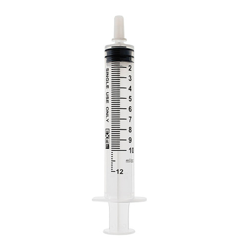 EXEL LUER SLIP SYRINGES Syringe, Luer Slip, 10-12cc, With Cap, 100/bx, 8 bx/cs (27 cs/plt) (Item on Manufacturer Backorder – Inventory Limited when Available)