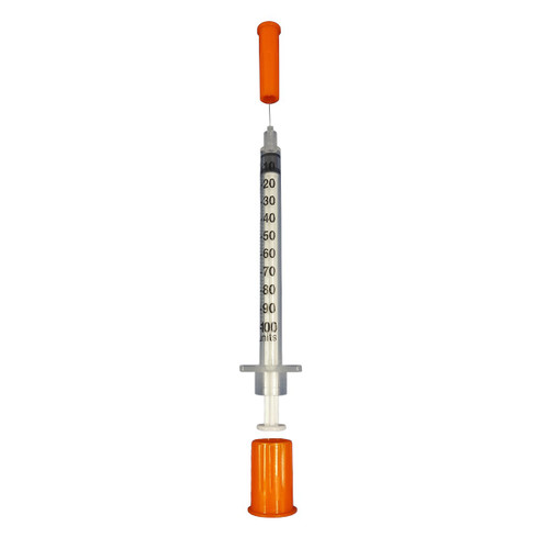 EXEL INSULIN SYRINGE WITH NEEDLE Insulin Syringe & Needle, 30G x 5/16", 1cc, 10/bg, 10 bg/bx, 5 bx/cs