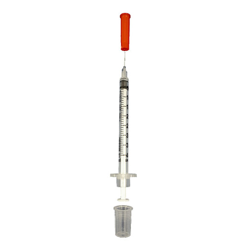 EXEL VETERINARY U-40 INSULIN SYRINGE Insulin Syringe, 1cc, U-40, 29G x ½", 100/bx, 5 bx/cs, FOR VETERINARY USE ONLY