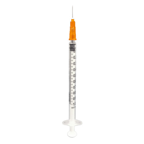 EXEL TB TUBERCULIN SYRINGES WITH LUER SLIP Tuberculin Syringe, 1cc with Needle, 26G x 3/8", Low Dead Space Plunger, Luer Slip,  100/bx, 10 bx/cs