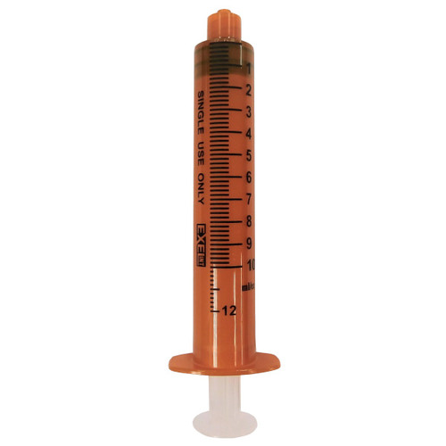 EXEL LUER LOCK SYRINGES Syringe, Luer Lock, 10cc, w/ Cap, Amber, 100/bx, 8bx/cs