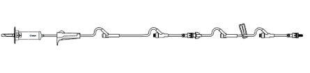 AMSINO AMSAFE® IV ADMINISTRATION SETS AMSafe-3® IV Set, Adjust to 10, 15, 60 Drops Per mL, 91" Length, 24 mL Priming Volume, Roller Clamp, 1 Pre-Pierced Y Site, 1 AMSafe Needle-Free Y Site, Pre-Attached Extension Set with 1 Pre-Pierced Y Site...