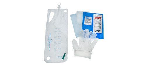 AMSINO AMSURE® SELF CATHETER KIT Self-Catheter System, 14FR, PE Bag, Packed in Tyvek/ Poly Pouch, Sterile, Latex Free (LF), 50/cs