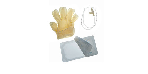 AMSINO AMSURE® SUCTION CATHETER KITS & TRAYS Mini Suction Catheter Tray, 8FR, 17½", DeLee Tip, 1 pr of Vinyl Gloves, 100/cs