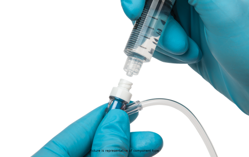 BD Extension Set, Pressure Rated, Purple Striped, (1) Removable MaxPlus Clear Needle-Free Connector, Slide Clamp, 1 NAC-y Needle-Free Valve 3" from Spin Male Luer Lock, Not Made with DEHP, 7.5" Length, 1 ml PV, Labeled for use with low pressure po...
