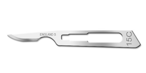 CINCINNATI STAINLESS STEEL BLADES Blade, Stainless Steel, Size 15c, Sterile, 100/bx