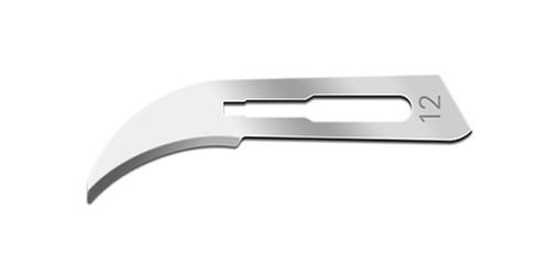 CINCINNATI CARBON STEEL BLADES Blade, Carbon Steel, Size 12, Sterile, 100/bx