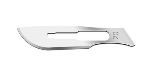 CINCINNATI CARBON STEEL BLADES Blade, Carbon Steel, Size 20, Non-Sterile, 100/bx