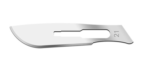 CINCINNATI CARBON STEEL BLADES Blade, Carbon Steel, Size 21, Non-Sterile, 100/bx