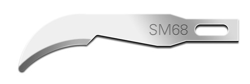CINCINNATI MINIATURE SURGICAL BLADES Mini Surgical Blade, Swann Morton, Size 68, Sterile, 25/bx