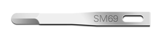 CINCINNATI MINIATURE SURGICAL BLADES Mini Surgical Blade, Swann Morton, Size 69, Sterile, 25/bx