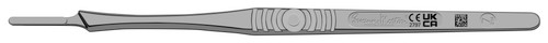 CINCINNATI SURGICAL HANDLES Surgical Handle, Stainless Steel, Fits Blades 6-16, Size 7