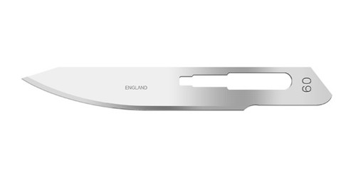CINCINNATI CARBON STEEL BLADES Blade, Carbon Steel, Size 60, Non-Sterile, Single Foil, 100/bx