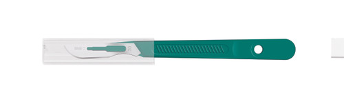 CINCINNATI LANCE™ SCALPELS & HANDLES Scalpel, Stainless Steel, Size 20, Green Handle, Disposable, Sterile, 10/bx