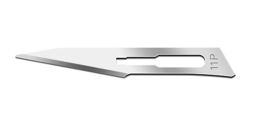 CINCINNATI STAINLESS STEEL BLADES Blade, Stainless Steel, Size 11p, Non-Sterile, Bulk, 500/pk