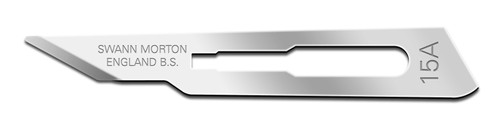 CINCINNATI SWANN MORTON CARBON STEEL BLADE Blade, Swann Morton, Carbon Steel, Size 15a, Sterile, 100/bx