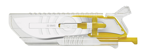 CINCINNATI SWANN MORTON KLEEN BLADE MANAGEMENT SYSTEM KLEEN BMS Safety Cartridge, Swann Morton, Stainless Steel, Size 22, Non-Sterile, 500/bx