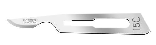 CINCINNATI SWANN MORTON STAINLESS STEEL  BLADE Blade, Swann Morton, Stainless Steel, Size 15c, Sterile, 100/bx