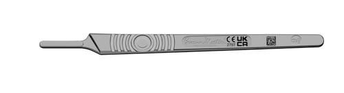 CINCINNATI SURGICAL HANDLES Surgical Handle, Stainless Steel, Fits Blades 6-16, Size 3, Slim