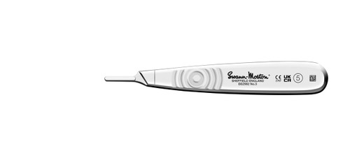 CINCINNATI SURGICAL HANDLES Surgical Handle, Stainless Steel, Fits Blades 6-16, Size 5