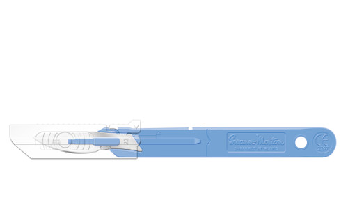 CINCINNATI SWANN MORTON RETRACTING GUARD SCALPELS Safety Scalpel No. 23 with Retracting Guard, Sterile, 10/bx
