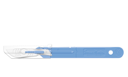 CINCINNATI SWANN MORTON RETRACTING GUARD SCALPELS Safety Scalpel No. 22 with Retracting Guard, BULK, Non-Sterile, 500/bx