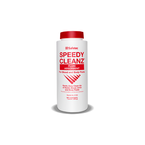 SAFETEC SPEEDY CLEANZ® FLUID ABSORBENT Speedy Cleanz, Shaker Top Bottle, 16 oz, 12 btl/cs (Available to Continental US & Canada dealers only)