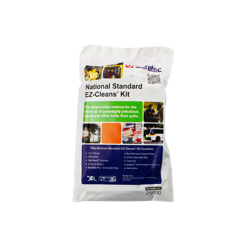 SAFETEC NATIONAL STANDARD EZ-CLEANS® KIT National Standard EZ-Cleans Kit (poly bag) 24 kt/cs