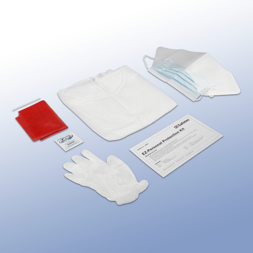 SAFETEC EZ-PERSONAL PROTECTION KIT Kit, EZ-Personal Protection Kit (poly bag), 24 kt/cs