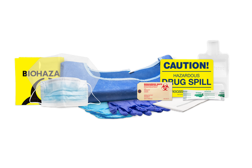 SAFETEC HAZARDOUS DRUG SPILL KIT Hazardous Drug Spill Kit (poly bag), 12 kt/cs (Available to Continental US & Canada dealers only)