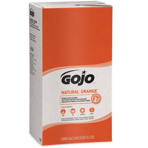GOJO PRO™ 5000 BAG-IN-BOX SYSTEM Natural Orange™ Pumice Hand Cleaner, 2/cs
