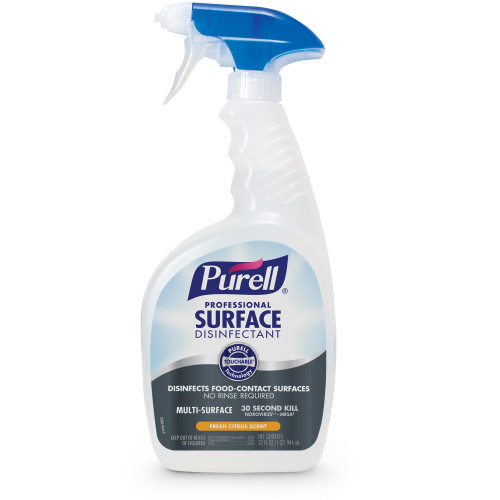 GOJO PURELL™ PROFESSIONAL SURFACE DISINFECTANT Disinfectant, 32 oz Bottle, Capped & Sealed with Triggers, 6/cs (HAZMAT Fees Apply, cannot ship via Air or to AK, GU, HI, MP, PR, VI)