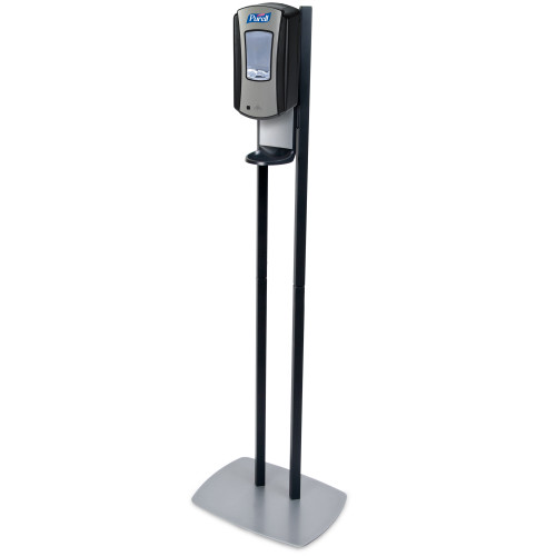 GOJO PURELL® DISPENSERS & ACCESSORIES Purell® LTX-12™ Dispenser Floor Stand, Graphite with Chrome and Black Dispenser, 1/cs