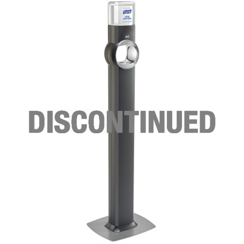 GOJO PURELL® DISPENSERS & ACCESSORIES Purell® Floor Stand Dispenser, Graphite (Dispenser Included), 1/cs