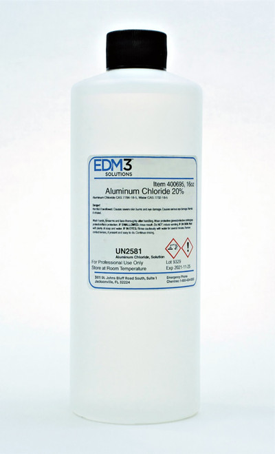 EDM3 STAINS AND REAGENTS Aluminum Chloride, 20%, 16 oz (Item is Non-Returnable) (US Only)