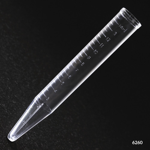 GLOBE SCIENTIFIC GENERAL PURPOSE CENTRIFUGE TUBES & CAPS Centrifuge Tube, 15 mL, PS, Graduated, Conical Bottom, 250/pk, 4pk/cs
