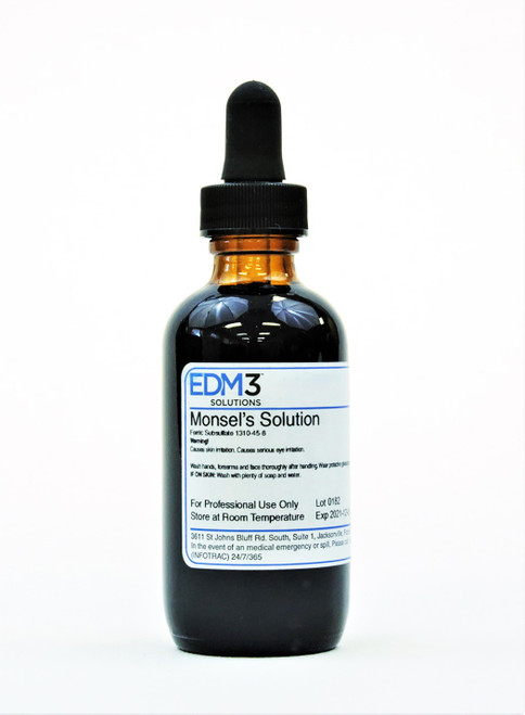 EDM3 STAINS AND REAGENTS Monsel's Solution, Dropper Bottle, 2 oz (Item is Non-Returnable) (US Only)