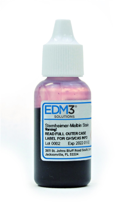 EDM3 STAINS AND REAGENTS Sternheimer Malbin Stain, 12.5mL (Item is Non-Returnable) (US Only)