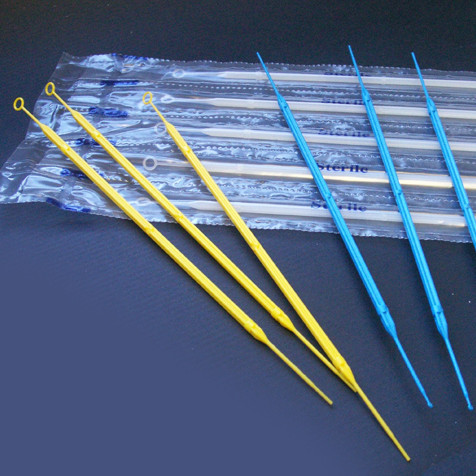 GLOBE SCIENTIFIC INNOCULATION LOOPS Innoculation Loop, w/ Needle 1uL, Rigid Feel, Blue, Sterile, 20/pk, 25 pk/bx