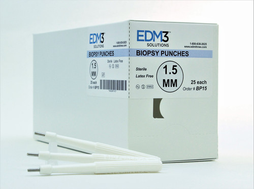 EDM3 EAR CURETTS AND BIOPSY PUNCHES Biopsy Punch, 1.5, 25/bx (US Only)
