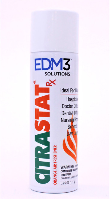 EDM3 CITRASTAT® DEODORIZER Spray, Aerosol, Orange, 6.25 oz, 12/cs (US Only) (HAZMAT Fees Apply, cannot ship via Air or to AK, GU, HI, MP, PR, VI)