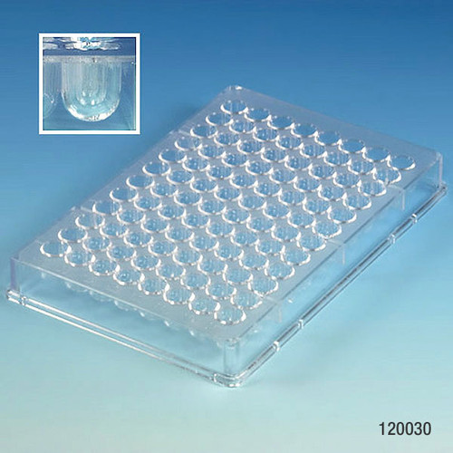 GLOBE SCIENTIFIC MULTI-WELL PLATES 96-Well Plate, U-Bottom, Non-Sterile, Individually Wrapped, 50/cs